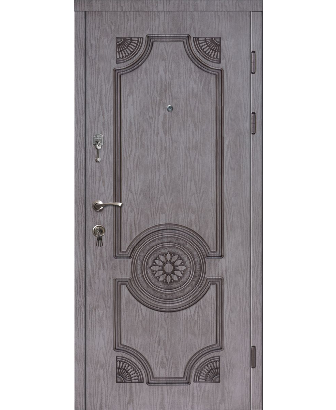 Стальная дверь МДФ с панелью винорит 3014