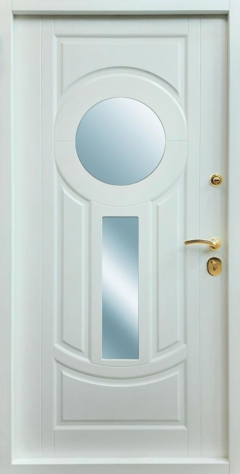 Дверь стальная входная МДФ/МДФ с зеркалом 422