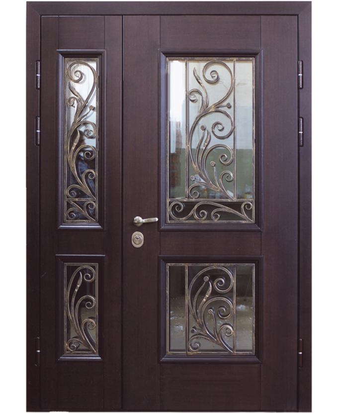 Дверь железная МДФ панель с натуральным шпоном 1158