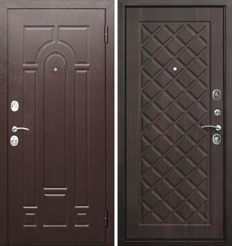 Дверь металлическая взломостойкая МДФ/МДФ 3104