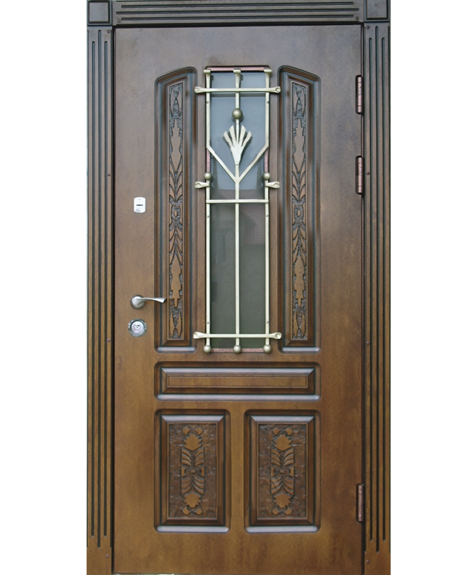 Металлическая дверь МДФ с панелью винорит 3029