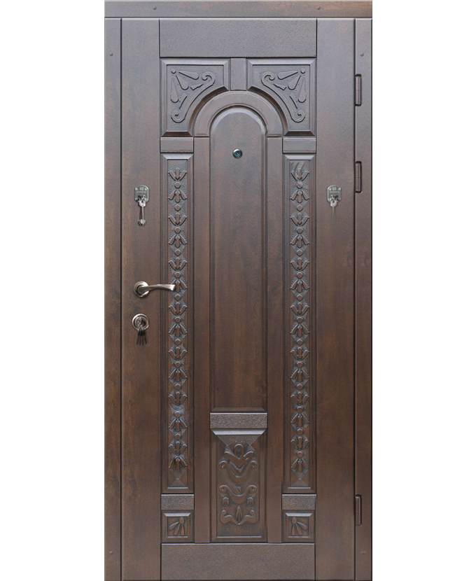 Дверь входная МДФ с панелью винорит 3023