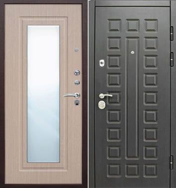 Входная дверь МДФ/МДФ с зеркалом 401