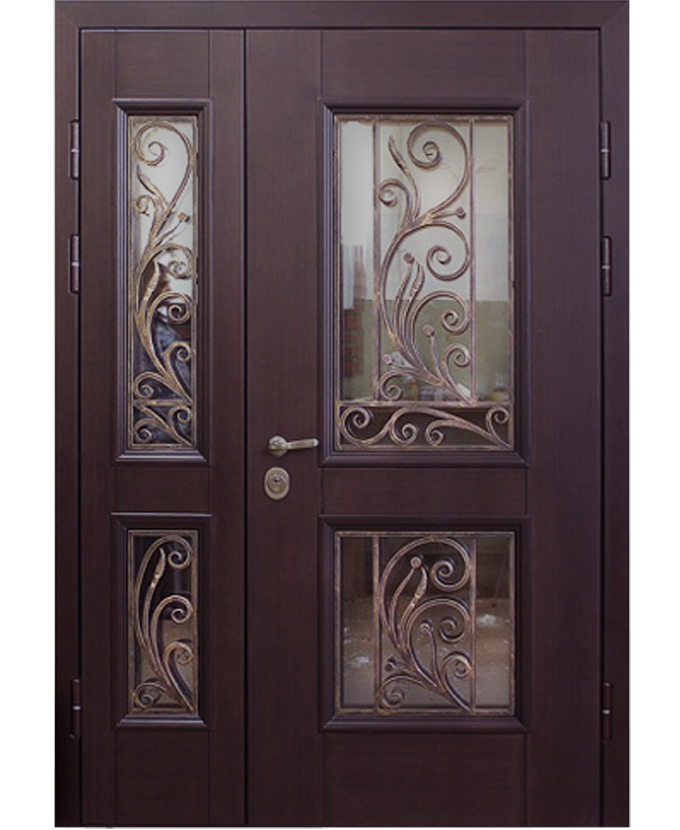 Стальная уличная дверь МДФ 2047