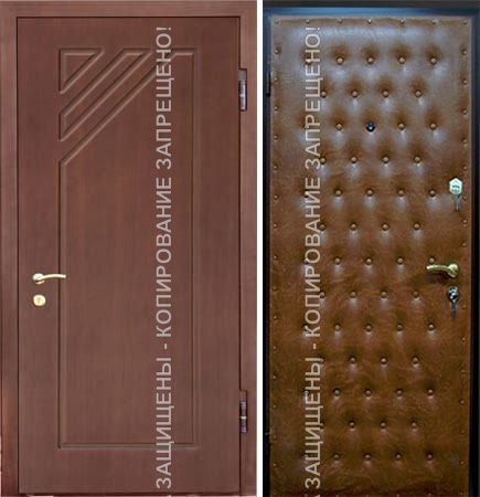 Металлическая входная дверь МДФ/винилискожа 1657 Металлическая входная дверь МДФ/винилискожа 1657