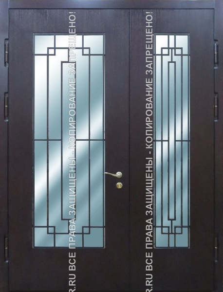 Металлическая тамбурная дверьс терморазрывом МДФ 1914 Металлическая тамбурная дверьс терморазрывом МДФ 1914